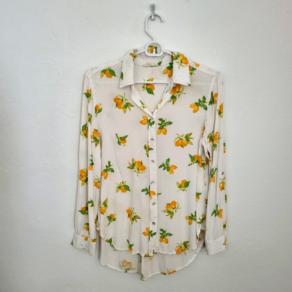 Jane & Delancey Lemons Button Down Shirt